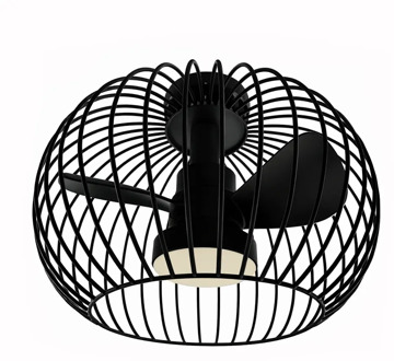 Plafondventilator Wire Ø 40 cm zwart