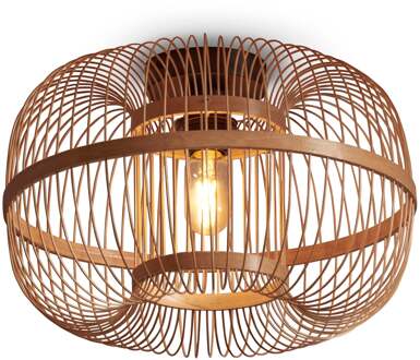 Plafonniere Hokkaido - Bamboe - Ø28cm Bruin