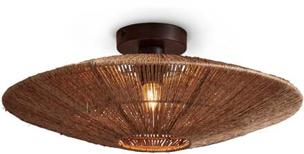 Plafonniere Iguazu - Jute - Ø55cm Bruin