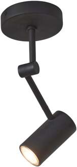 Plafonniere Montreux - Zwart - 11x6x28cm