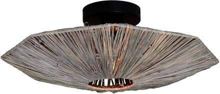 Plafonniere Panama dia. 45cm, dk.grijs