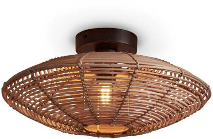 Plafonniere Tanami - Rotan - Ø40cm Bruin