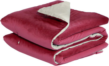 Plaid 130x170cm   Indoor Jolie cassis