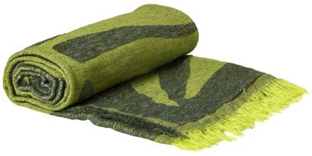 Plaid blad - groen - 130x170 cm