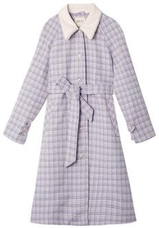 Plaid Blend Vrouwen Winter Dikkere Koreaanse Style Chic Trendy Populaire Leisure Maiden Retro Ulzzang Vrouwelijke Kleding College XL