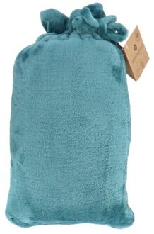 Plaid Row 150x200cm Petrole Polyester 100% Recycle