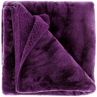 Plaid Torvah - 150x200cm - Dark Purple Paars