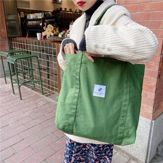 Plaid Vrouwen Schoudertas Winter Contrast Kleur Vest Zak Draagbare Canvas Tas Vrouwelijke Leuke Student Schooltas handtassen groen