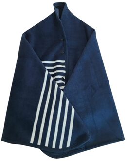 Plaid warm flanel + polar fleece deken kantoor benen knie gooi lui Wrap shawl wearable dikke deken met knop # wqy516 3