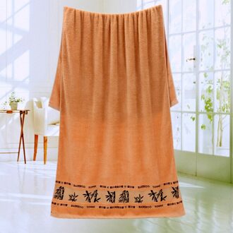 Plain Color Jacquard Bamboe Houtskool Bamboe Stof 70*140 Grote Badhanddoek Handdoeken Badkamer 3