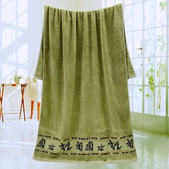 Plain Color Jacquard Bamboe Houtskool Bamboe Stof 70*140 Grote Badhanddoek Handdoeken Badkamer