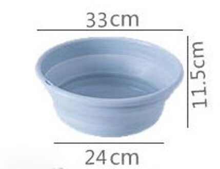 Plain kleur creatieve opvouwbare wastafel PP plastic wastafel draagbare reizen opvouwbare wastafel blauw L