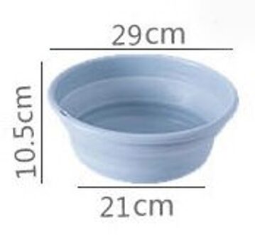 Plain kleur creatieve opvouwbare wastafel PP plastic wastafel draagbare reizen opvouwbare wastafel blauw M