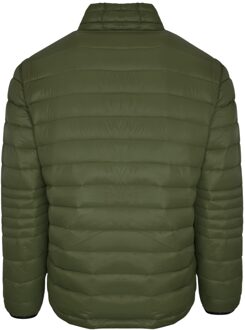 Plain Padded Green Jacket - maat L Groen