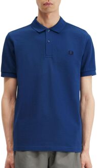 Plain Polo Heren blauw - XL