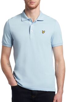 Plain Polo Heren licht blauw