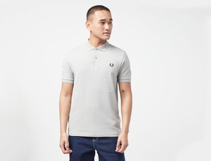 Plain Polo Heren lichtgrijs - S