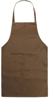 Plain Schort Met Voorvak Chefs Butcher Keuken Koken Craft Bakken Bib Voor Vrouwen Thuis Mouwloze Schort 8