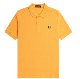 Plain Shirt - Katoenen Polo Geel - L
