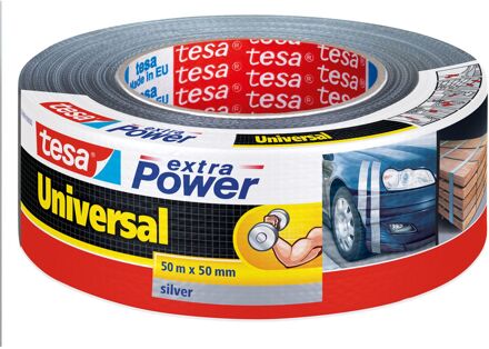 Plakband Tesa 50mmx50m extra Power grijs