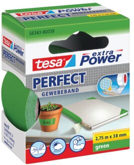 Plakband Tesa textiel 38mmx2.75m groen