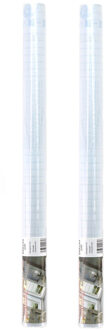 Plakfolie/raamfolie op rol - 2x - transparant mat - 45 cm x 2 meter - zelfklevend