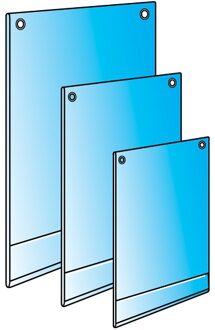 Plakkaathouder met ophangogen A1 Transparant