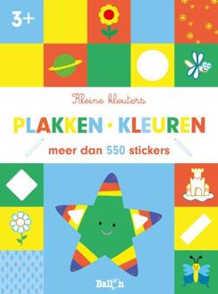 Plakken En Kleuren 3+ - Kleine Kleuters