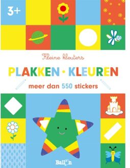 Plakken En Kleuren 3+ - Kleine Kleuters