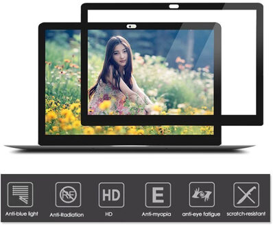 Plakken Geen Bubble Schermen Beschermende film Zwart Frame Voor MacBook Pro touch Bar/Air Touch ID 13 inch