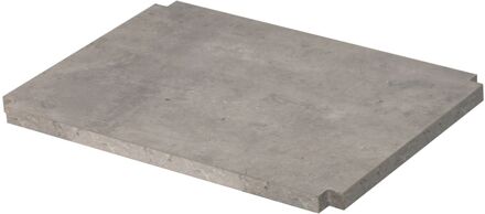 Plank Napoli 40cm Betongrijs