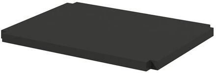 Plank Napoli Mat Zwart 40cm