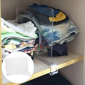 Plank Verdelers Clear Verticale Closet Organizer Voor Kasten Boekenkasten