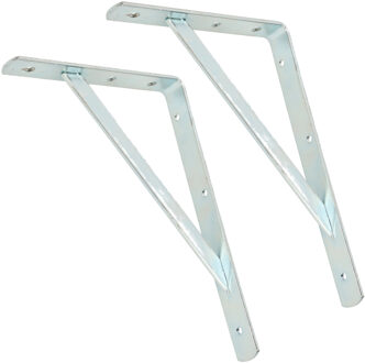 Plankdrager - 2x - staal - met schoor - 29 x 20 cm - 300 kg - Schapdrager - Beugel - Steun