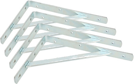 Plankdrager - 4x stuks - staal - met schoor - 29 x 20 cm - 300 kg - Schapdrager - Beugel - Steun