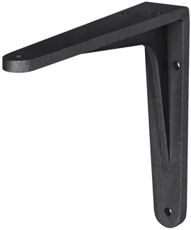 Plankdrager - aluminium - zwart - 14 x 11 cm - 100 kg