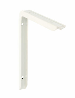 Plankdrager/planksteun - aluminium - gelakt wit - H120 x B80 mm - max gewicht 75 kg - Plankdragers