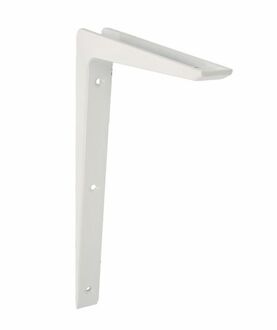 Plankdrager/planksteun - aluminium - gelakt wit - H300 x B200 mm - Plankdragers