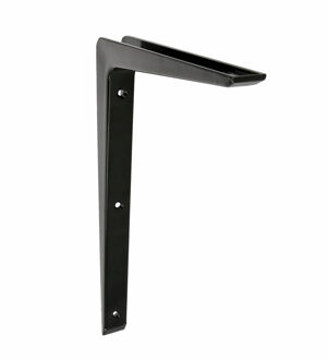 Plankdrager/planksteun - aluminium - gelakt zwart - H250 x B200 mm - Plankdragers