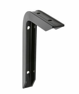 Plankdrager/planksteun van aluminium - gelakt zwart - H150 x B100 mm - heavy support - Plankdragers