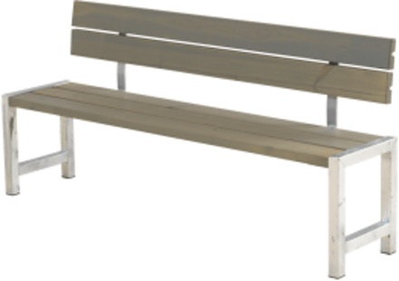 Planken bank vuren geimpregneerd | Plankesaet grijsbruin 38 x 176 x 81 cm