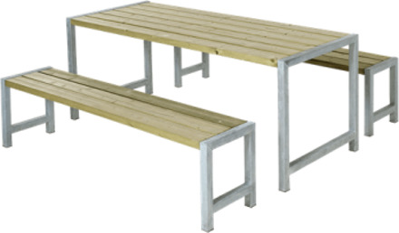 Planken tuinset vuren geimpregneerd | Plankesaet 77 x 186 x 72 cm