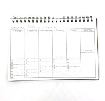 Planner Boek Maandelijkse Wekelijkse Dagelijkse Agenda Schema Leeg Dagboek Diy Studie Notebook Milieuvriendelijk Papier Briefpapier Schoolbenodigdheden 2
