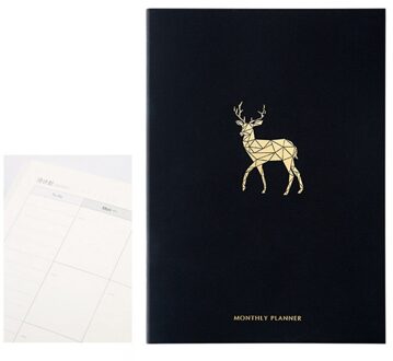 Planner Notebook Tijdschriften Organisator 365 Dagen Plan Wekelijkse Maandelijkse Notepad koffie