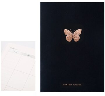 Planner Notebook Tijdschriften Organisator 365 Dagen Plan Wekelijkse Maandelijkse Notepad Roze