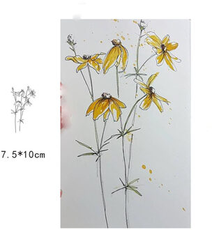 Plant Bloemen Clear Stempels Siliconen Afdichting Voor Diy Scrapbooking Kaart Transparante Postzegels Maken Fotoalbum Ambachten Decor