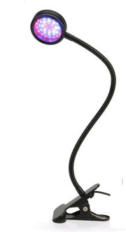 Plant Clip Op Bureau Energiebesparing Verstelbare 6W Met Plug Lamp Indoor Bloem Duurzaam Groeien Licht 44 Leds Aluminium US plug