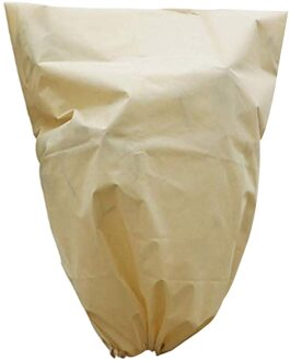 Plant Cover Winter Anti-Freeze Trekkoord Potplanten Boom Beschermhoes Tas Voor Yard Tuin Kleine Boom Tegen Koude Beige 80 en 100cm