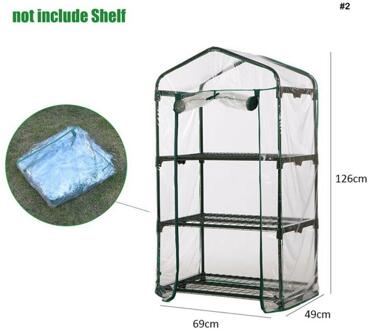 Plant Groeien Zakken Kas Tuin Zaailing Groene Huis Pvc Cover Transparante Tuin Kas Groeien Huis Planten Tuin Gereedschap Three laag