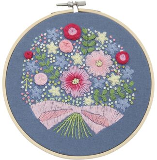 Plant Kruissteek Sets Volledige Bereik Van Borduurwerk Kruissteek Stamped Borduurwerk Doek Met Bloemen Borduren Kit Broderie